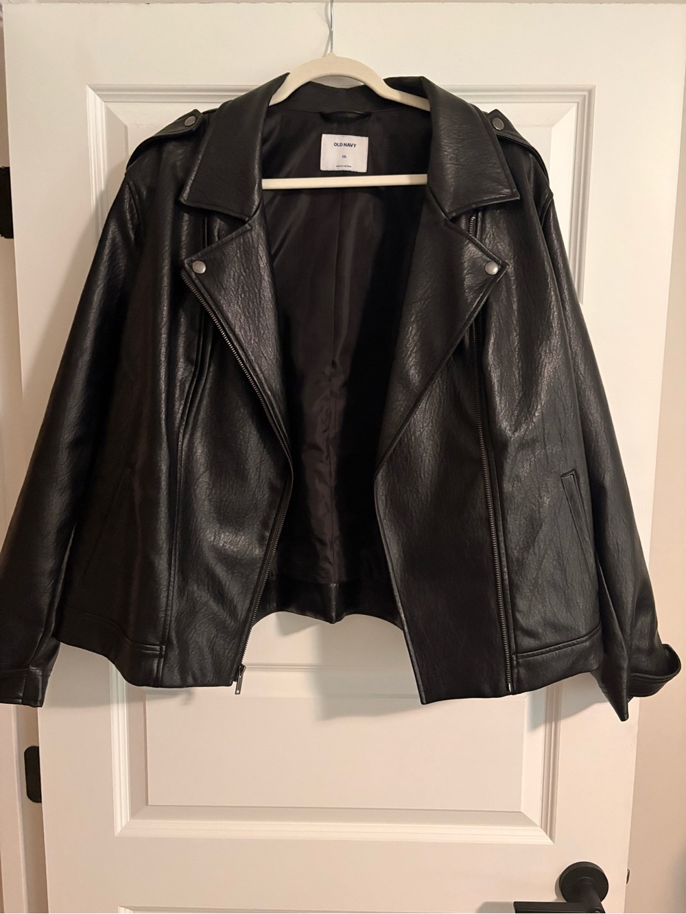 Old Navy Black Moto Jacket - Women - Size XXL
